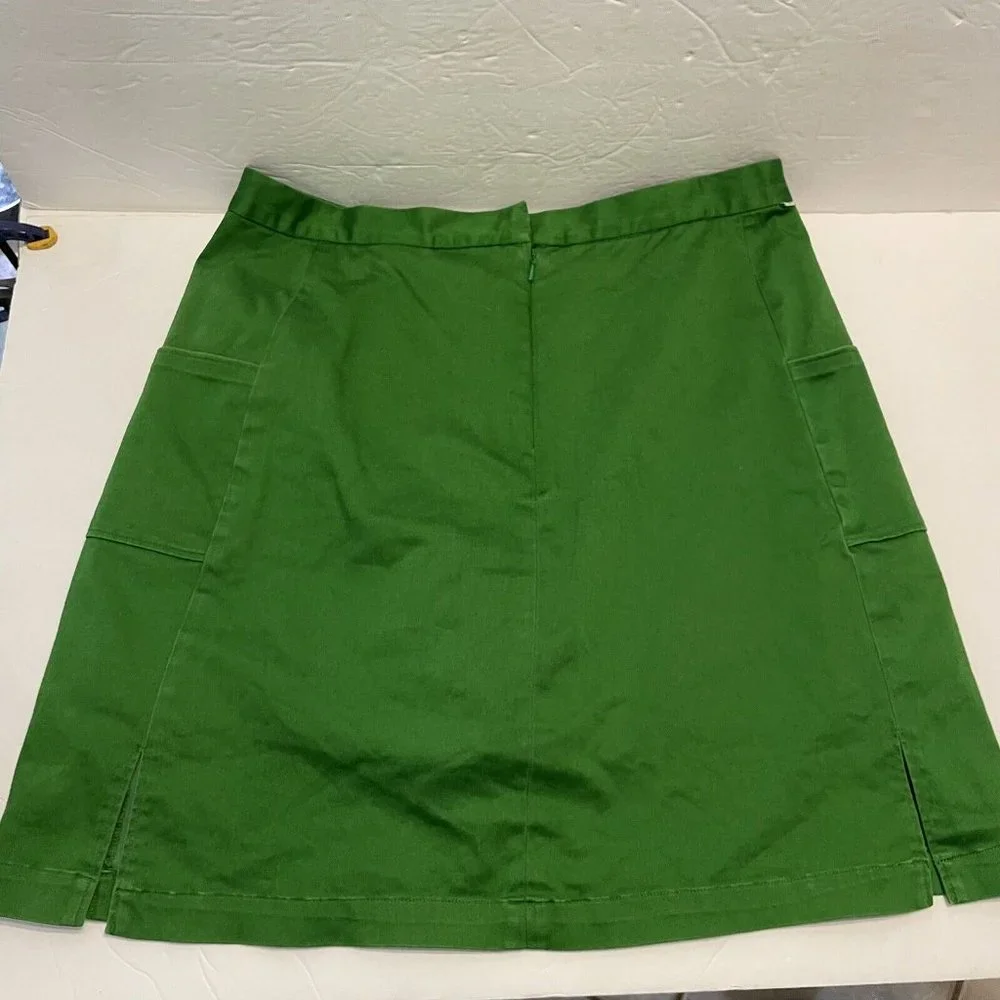 callaway Ladies 10 Tennis Golf pickleball green skort zipper stretch slit - Picture 6 of 8